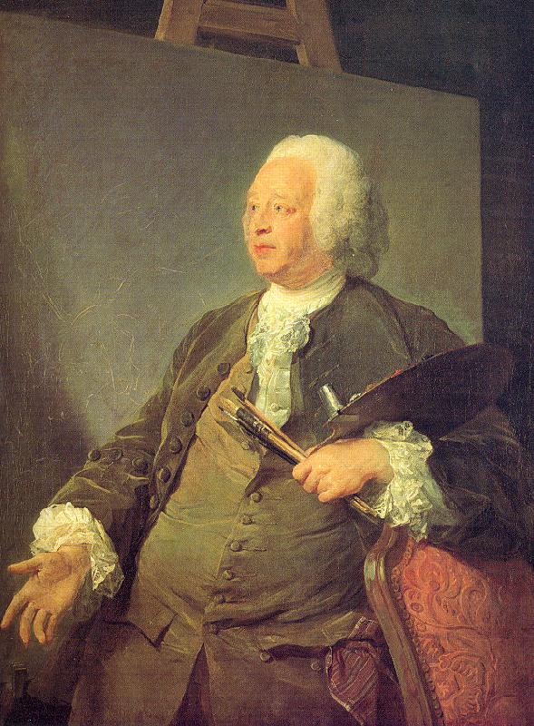 PERRONNEAU, Jean-Baptiste Portrait of the Painter Jean-Baptiste Oudry Germany oil painting art